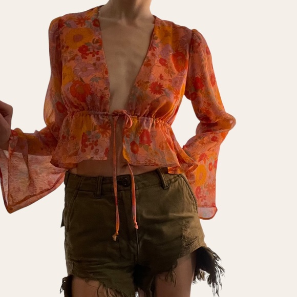 Wild Fable Tie Waist Crop Top 💕 - Picture 7 of 12